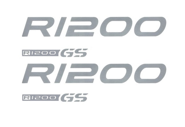 R1200GS '04-'12 gümüş için rezervuar logoları kiti