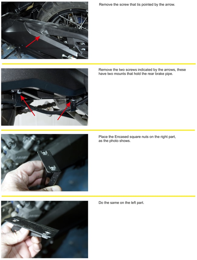 Bakhjulskramare / stänkskärm till Honda X-ADV 750 2021-2023