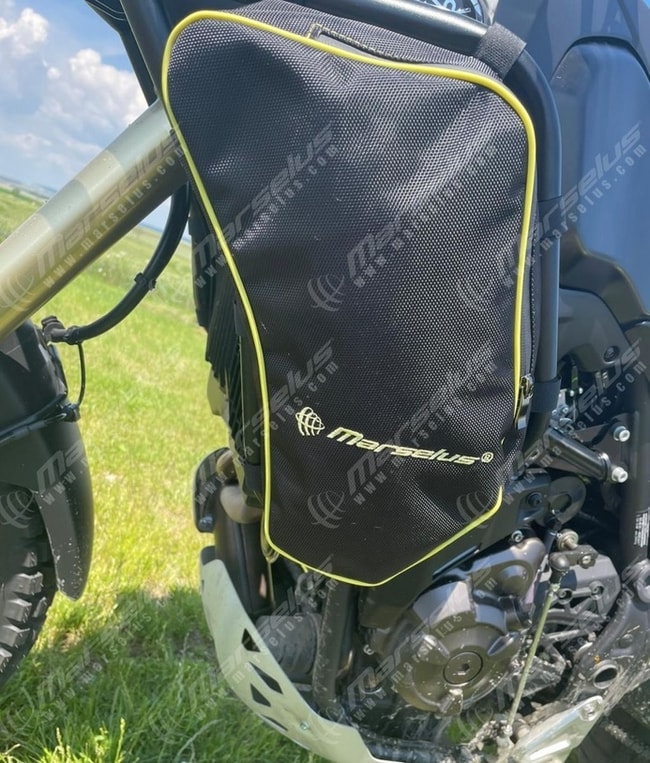 Bolsas para defensas Heed para Yamaha Tenere 700 2019-2023 (borde amarillo fluo)