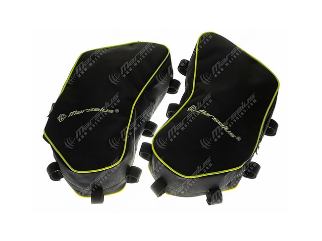 Bags for Heed crash bars for Yamaha Tenere 700 2019-2023 (yellow fluo edging)