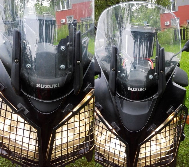 Suzuki V-Strom DL1000 2005-2012 için GPS braketli ön cam ayarlayıcı
