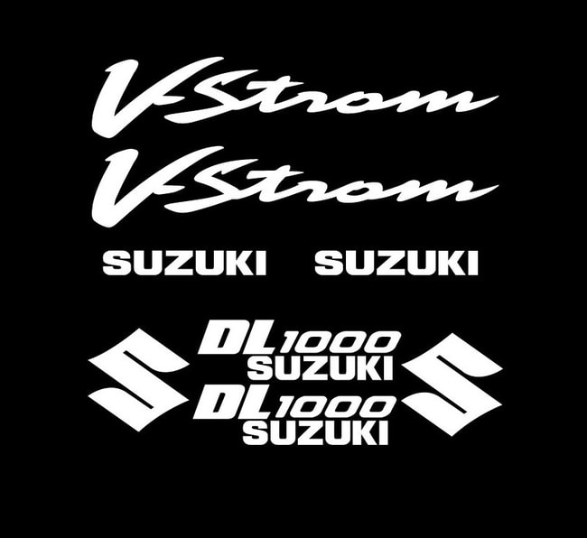 Suzuki V-Strom DL1000 stickers kit white