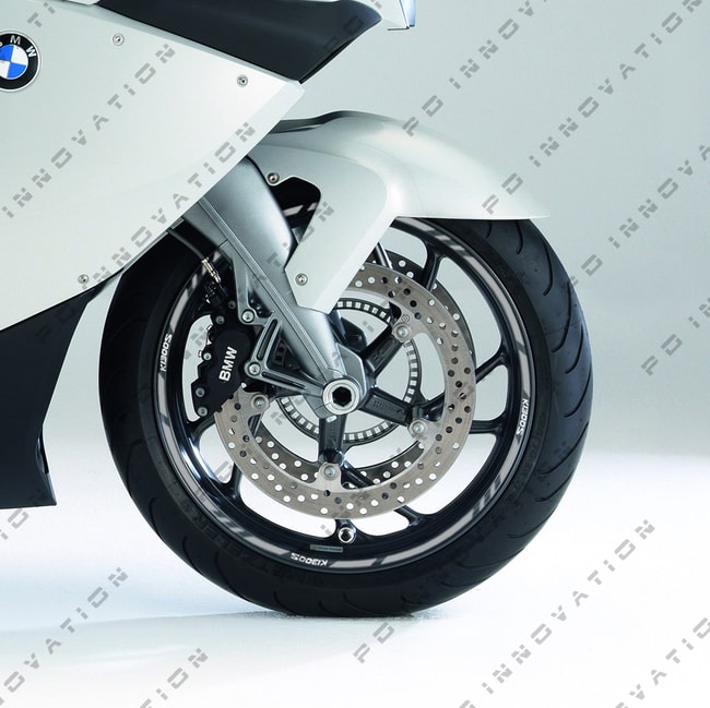 BMW K1300S wheel rim stripes with logos