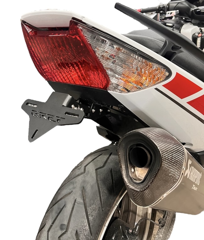GREF license plate holder for Yamaha T-Max 500 2008-2011 / T-Max 530 2012-2016 (with flip-up button)