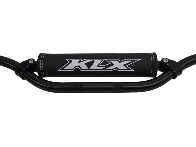 Crossbar pad for KLX black with white logo