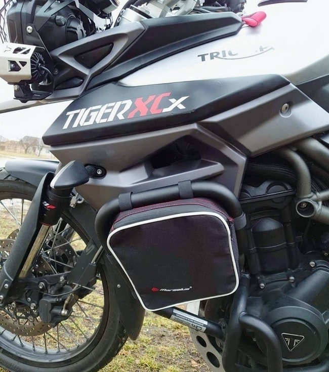 Borse per barre paramotore Outback Motortek compatibili con Triumph Tiger 800 XC XR 2010 2019 Moto Discovery