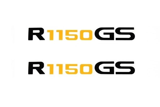 Logotipos traseros para R1150GS '99-'06 (negro-amarillo)