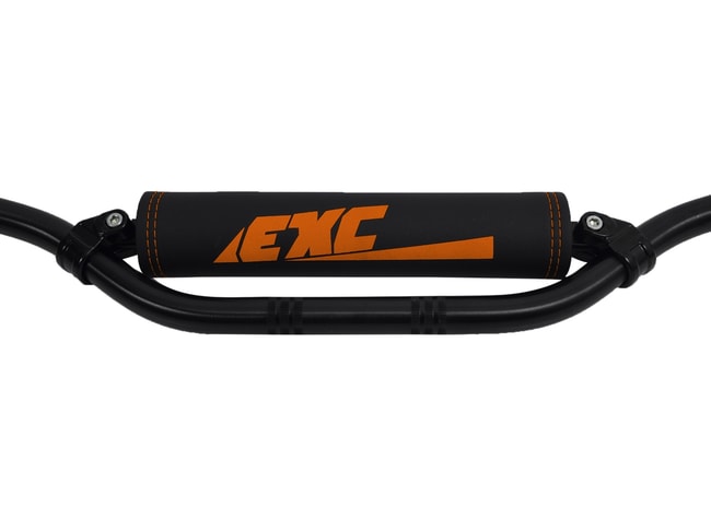 Querträgerpolster für EXC schwarz mit orangefarbenem Logo