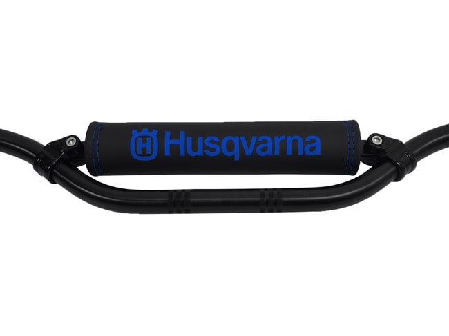 Crossbar pad for Husqvarna models black with blue logo