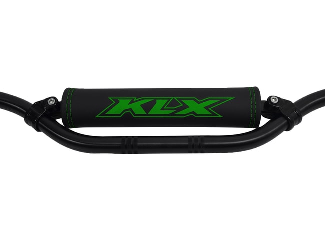 Crossbar pad for KLX black with green logo