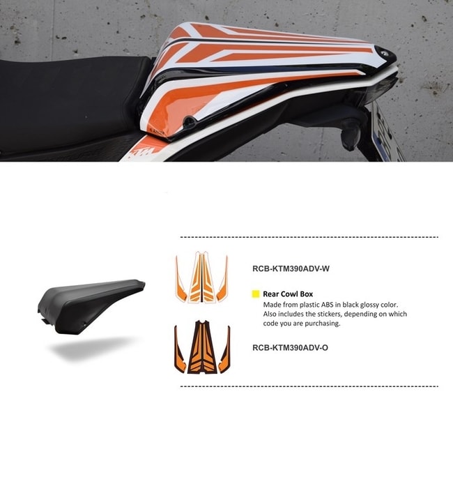 Sitzbankverkleidung mit Aufbewahrungsbox für KTM 390 Adventure 2020-2023