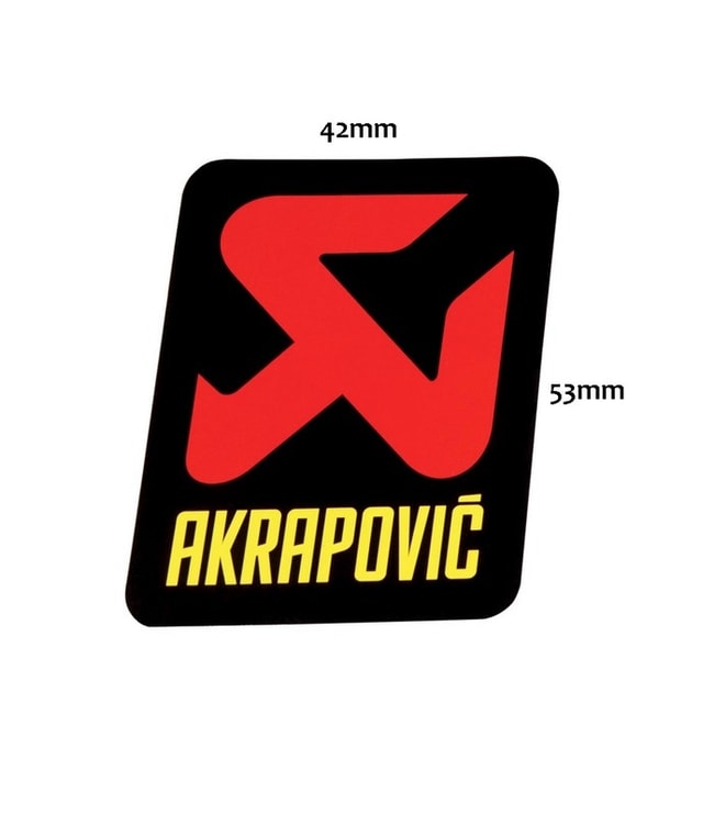 Aufkleber mit Akrapovic-Emblem
