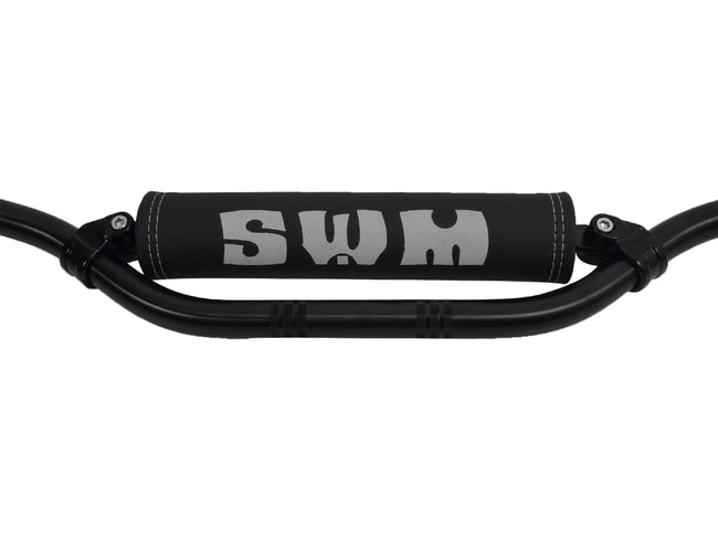 SWM-dwarsbalkkussen (zilverkleurig logo)