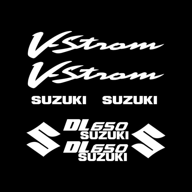 Suzuki V-Strom DL650 stickers kit white