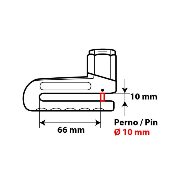 Brake disk lock (Pin Ø 10mm)