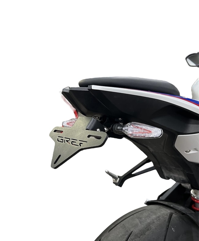 GREF license plate holder for BMW S1000RR 2020-2024 (with flip-up button)
