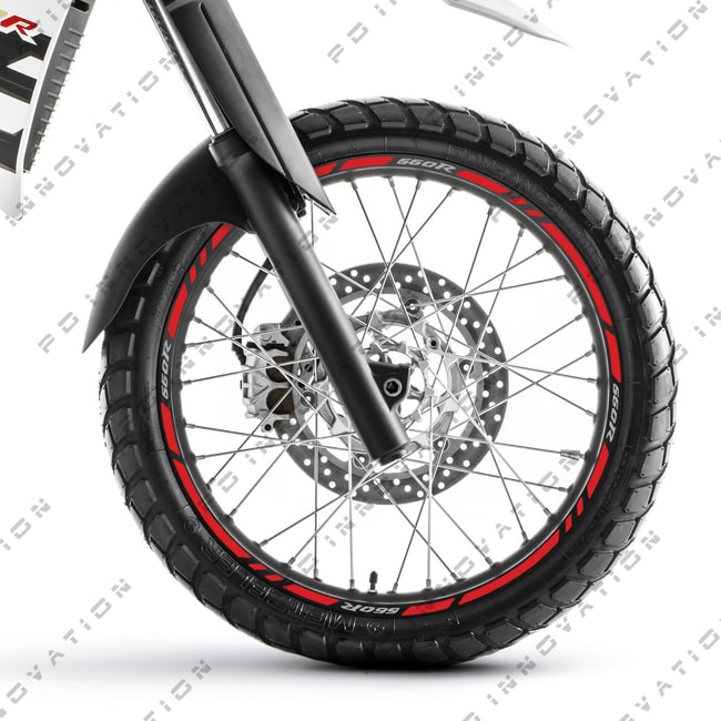 Yamaha XT660R wheel rim stripes with logos