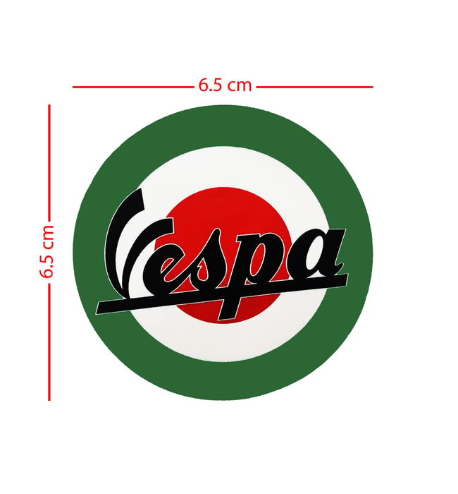 Aufkleber Vespa-Emblem (∅ 6,5 cm)