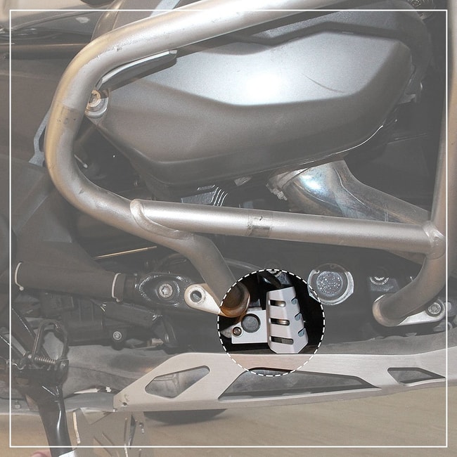 BMW R1200GS LC '13-'18 gümüş için oksijen sensörü koruması