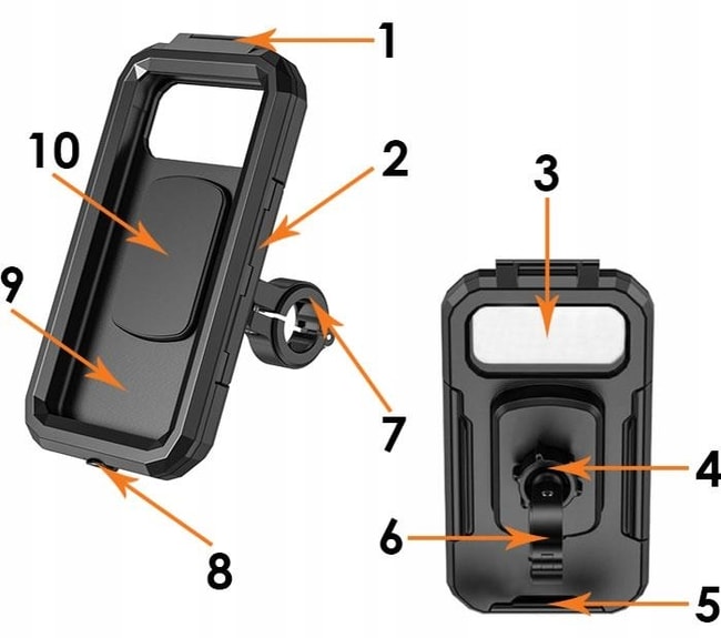X-Style universele smartphone case met draadloze oplader (tot 7