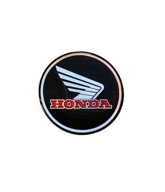 Honda runder 3D-Aufkleber schwarz