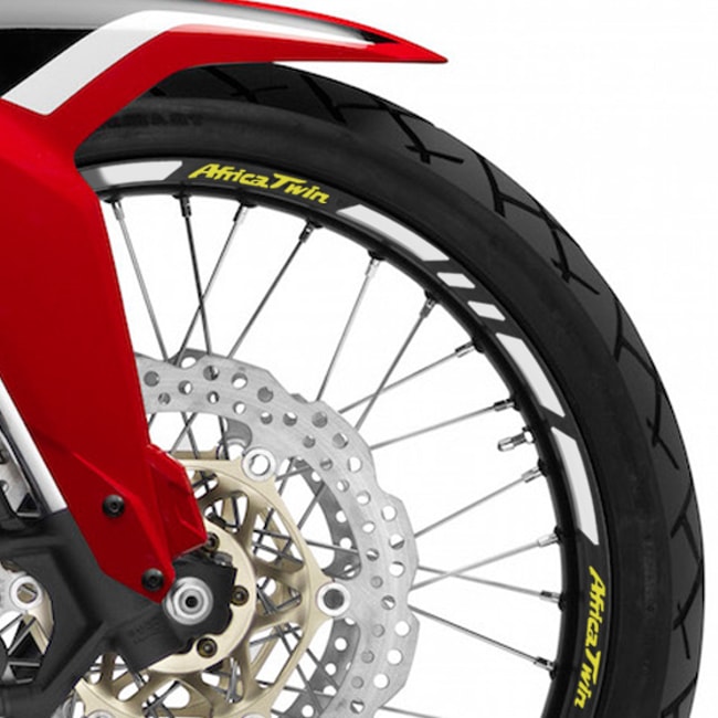 Cinta adhesiva para ruedas Honda Africa Twin CRF1000L con logos