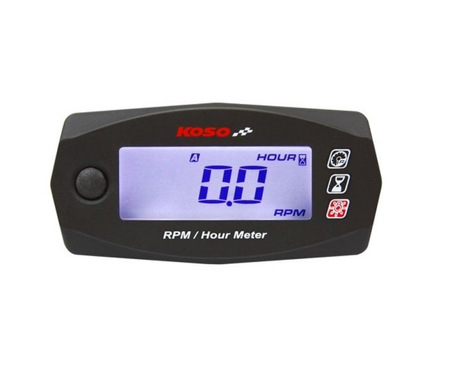Koso digital RPM och timmätare med bakgrundsbelysning