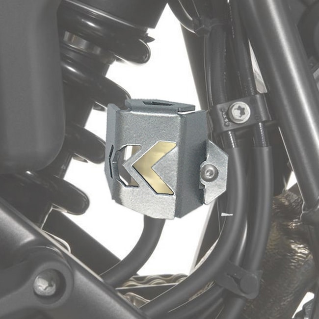 Rear brake reservoir guard for Ducati Multistrada 1200 '10-'14 silver