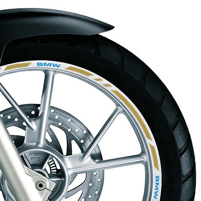 BMW wheel rim stripes with logos