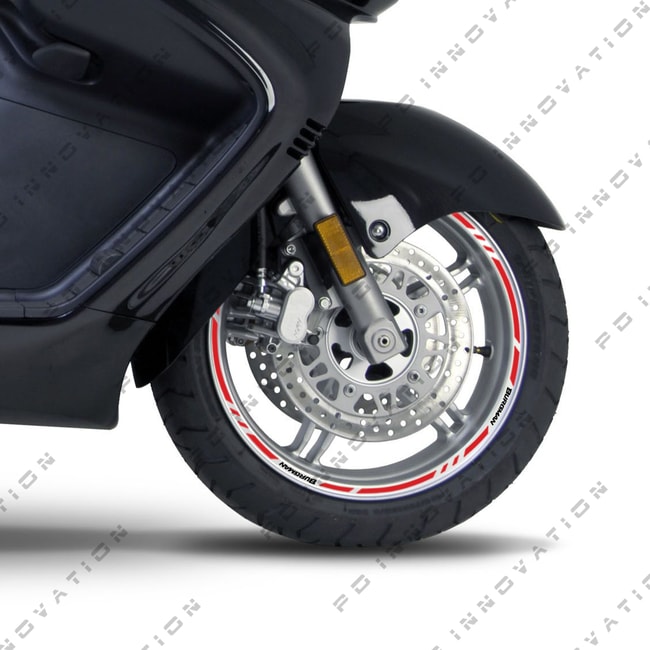 Cinta adhesiva para ruedas Suzuki Burgman con logos