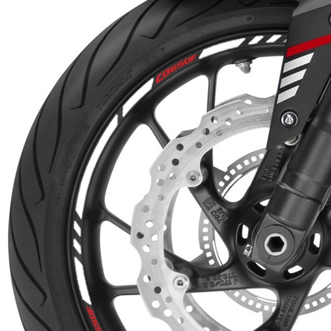 Cinta adhesiva para ruedas Honda CB650F con logos
