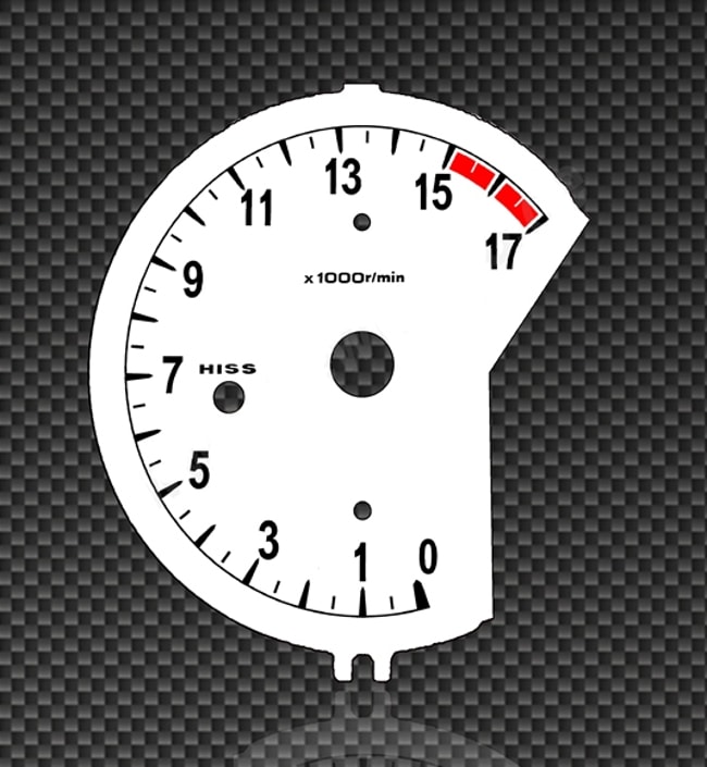 White tachometer gauge for Honda CBR600RR 2007-2008