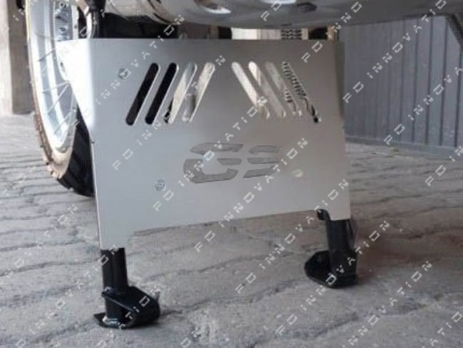 Center stand skid plate for BMW R1200GS LC '13-'18 silver