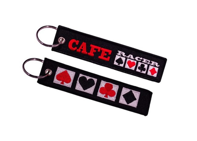 Cafe Racer double sided key ring