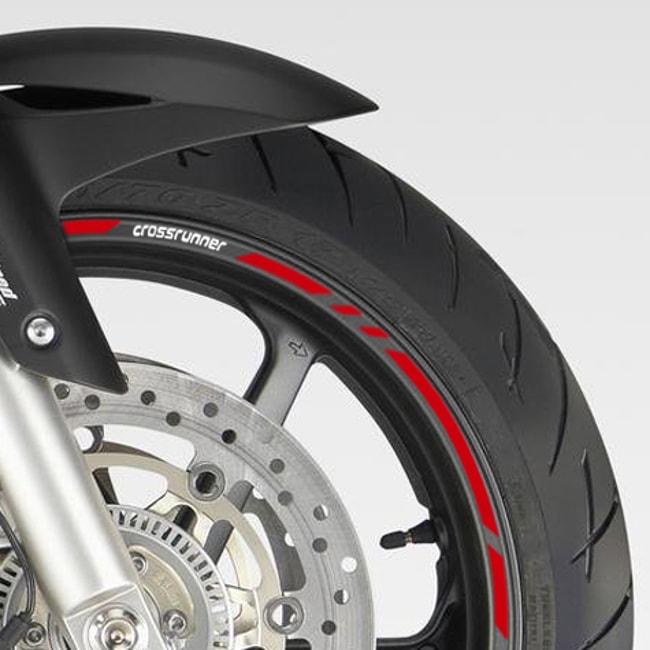 Cinta adhesiva para ruedas Honda Crossrunner con logos