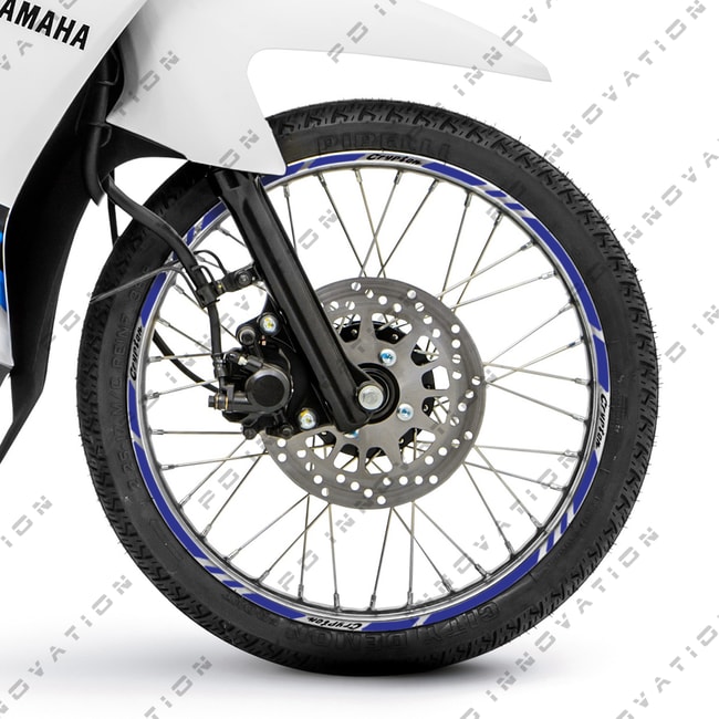 Cinta adhesiva para ruedas Yamaha Crypton con logos