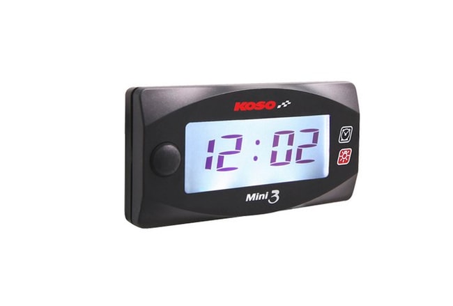 Koso digital clock with backlight