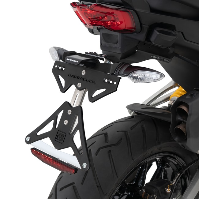 Kit de placa Barracuda para Ducati Multistrada V4S 2022-2023 específico para piscas originais
