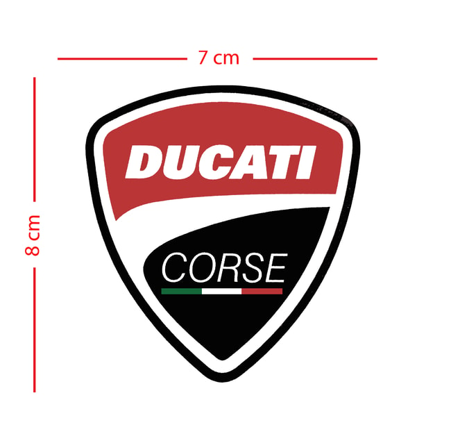Aufkleber mit Ducati Corse-Emblem