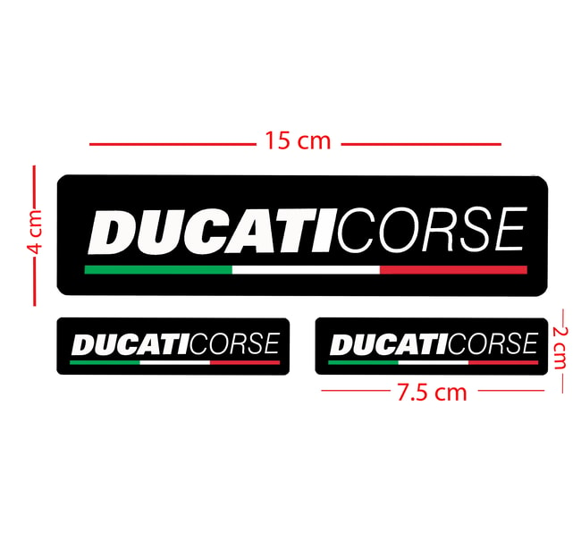 Ensemble d'autocollants Ducati Corse