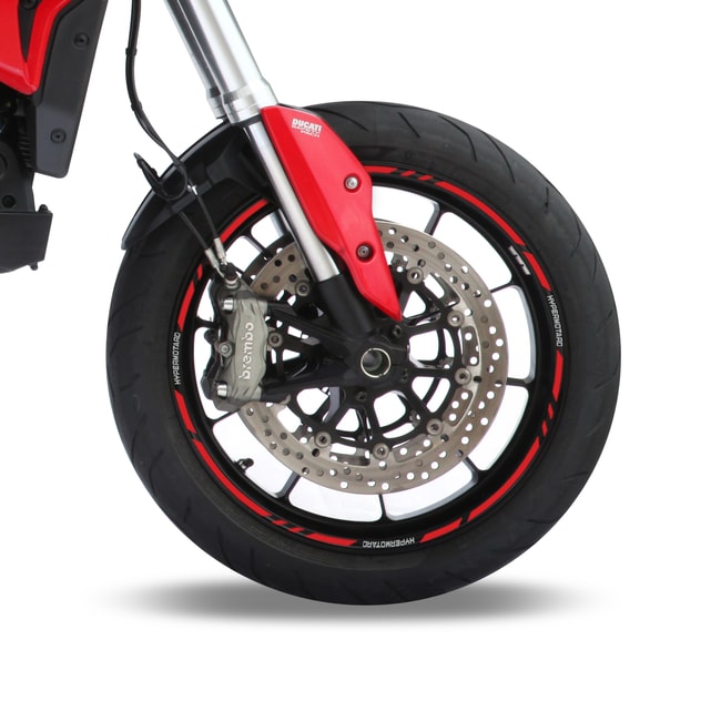 Ducati Hypermotard Felgenradaufkleber mit Logos