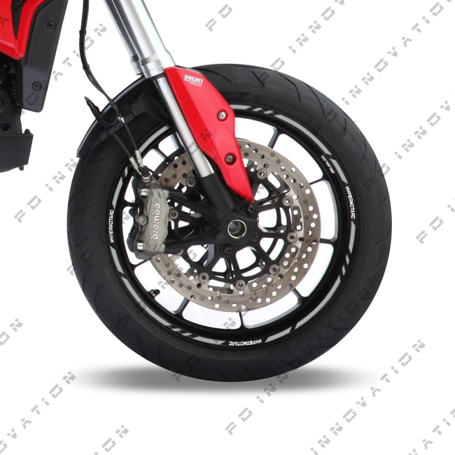 Banda autocolant pentru jante Ducati Hypermotard cu logo-uri