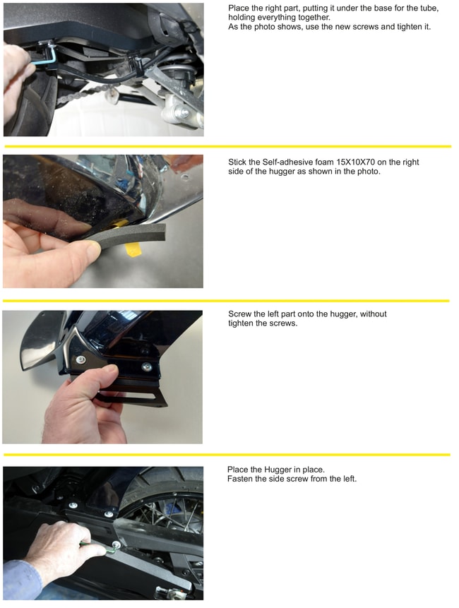 Rear wheel hugger / mudguard for Honda X-ADV 750 2021-2023