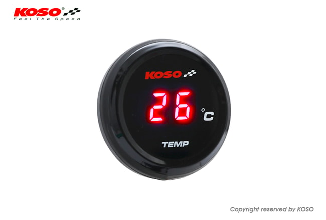Koso Coin digital thermometer red