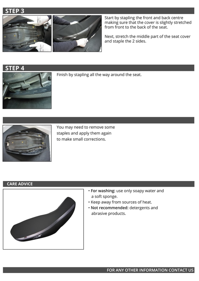 Stoelhoes voor R1200GS 2004-2012 zwart-grijs