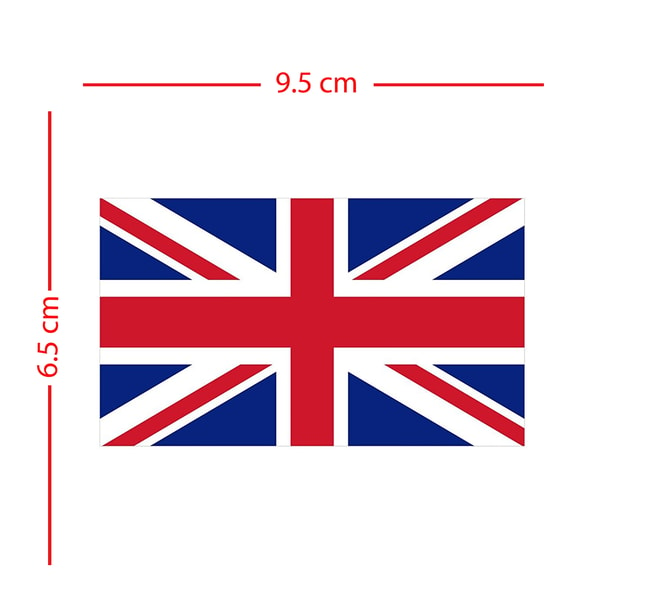 Aufkleber mit englischer Flagge