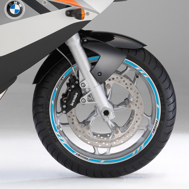 BMW F800ST wheel rim stripes with logos