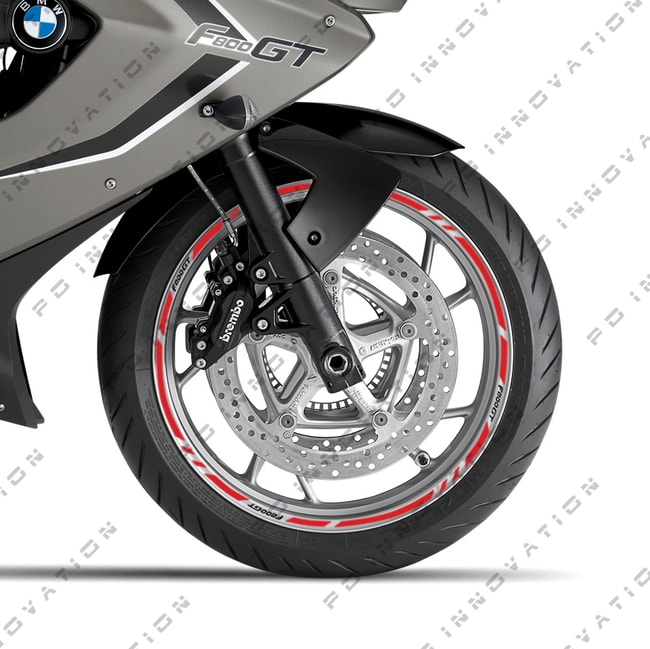 BMW F800GT wheel rim stripes with logos