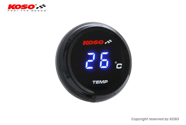 Koso Coin digital thermometer blue