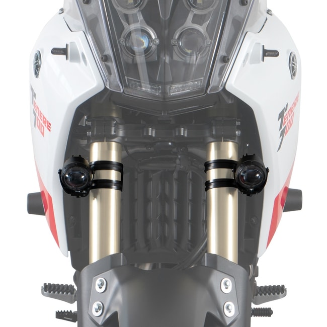 Suportes de farol de nevoeiro Barracuda para Yamaha Tenere 700 2019-2023